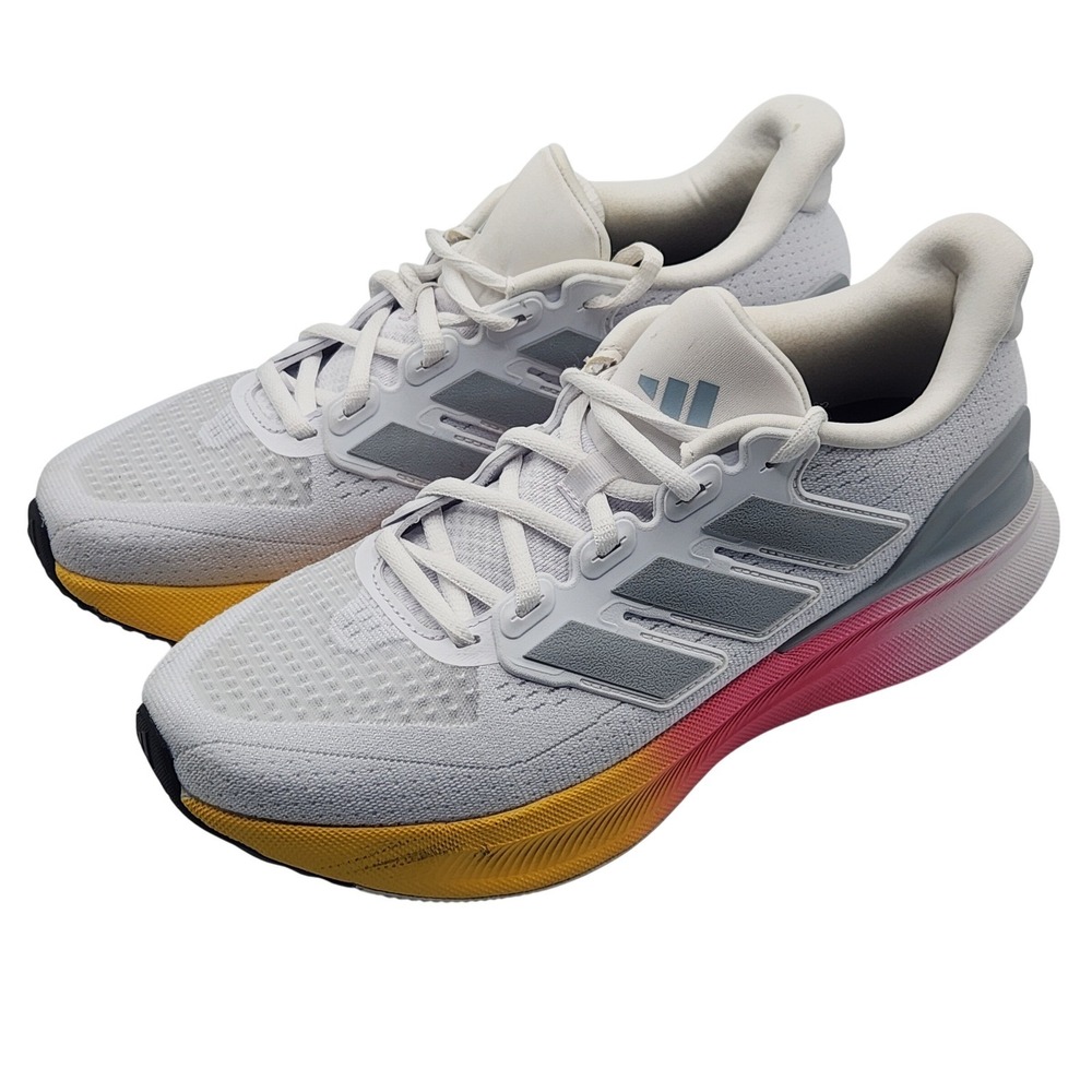 Adidas Ultrarun 5 Womens Running Shoes Size 10 White Silver Gradient IE8808